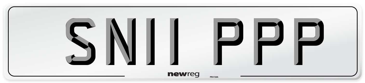 SN11 PPP Number Plate from New Reg
